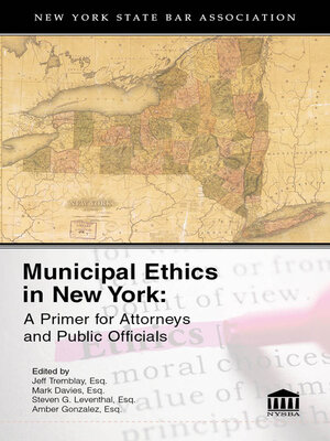 cover image of Municipal Ethics in New York